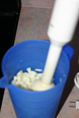 Cooked and into pitcher