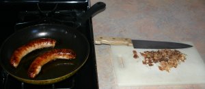 Sausage and bacon for Zuppa