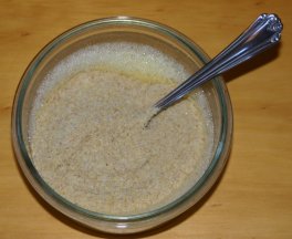 Myatt Bread - egg, water, and dry ingredients, ready to mix