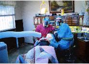 The Dentis, assistant, and patient are all protected from the freshly released mercury